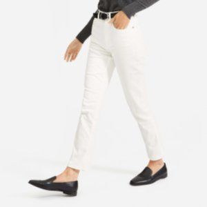 Everlane Japanese Denim Cheeky Jean 31 Ankle in Bone White